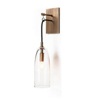 Wall Light Brass Glass for Nordic Interiors | Larexa