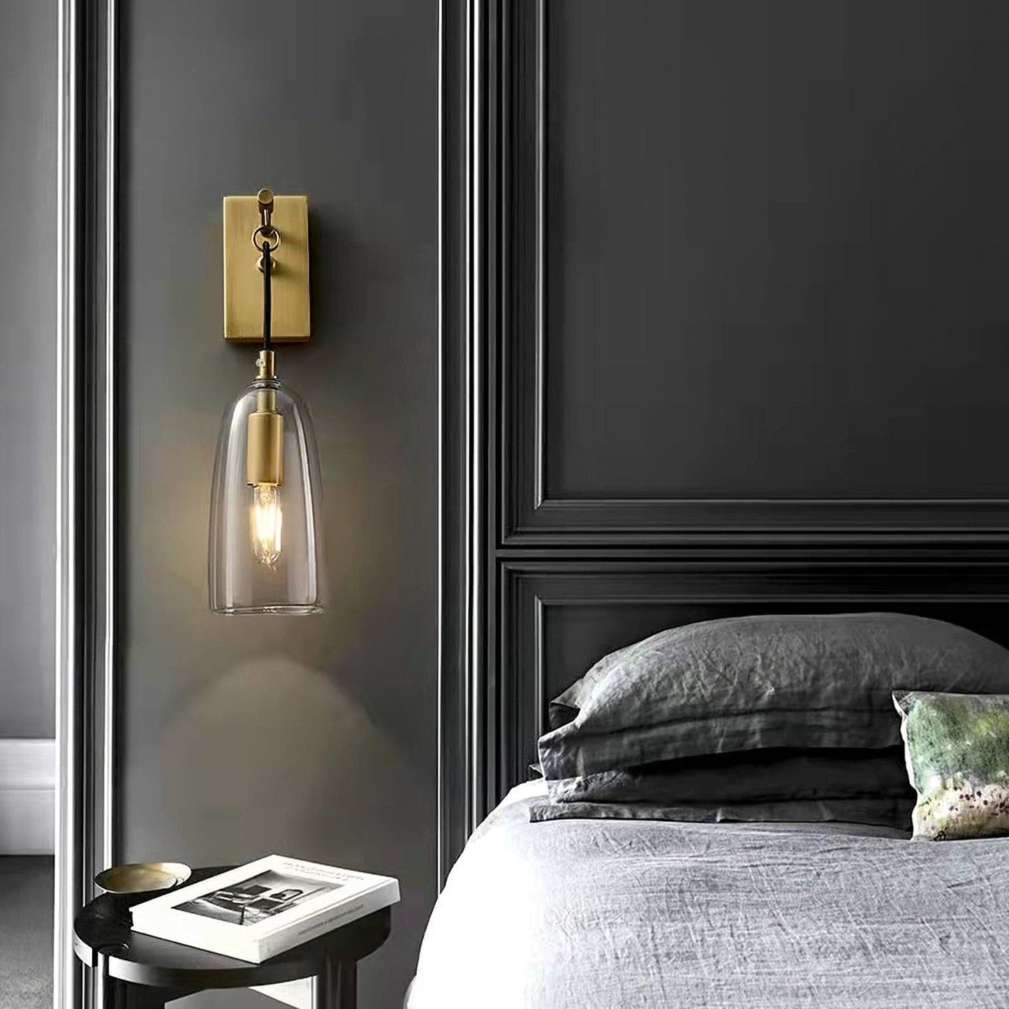 Wall Light Brass Glass for Nordic Interiors | Larexa