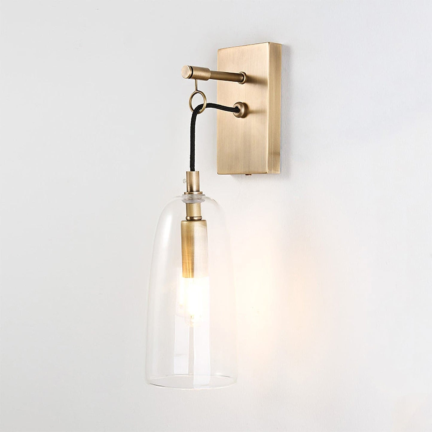 Wall Light Brass Glass for Nordic Interiors | Larexa