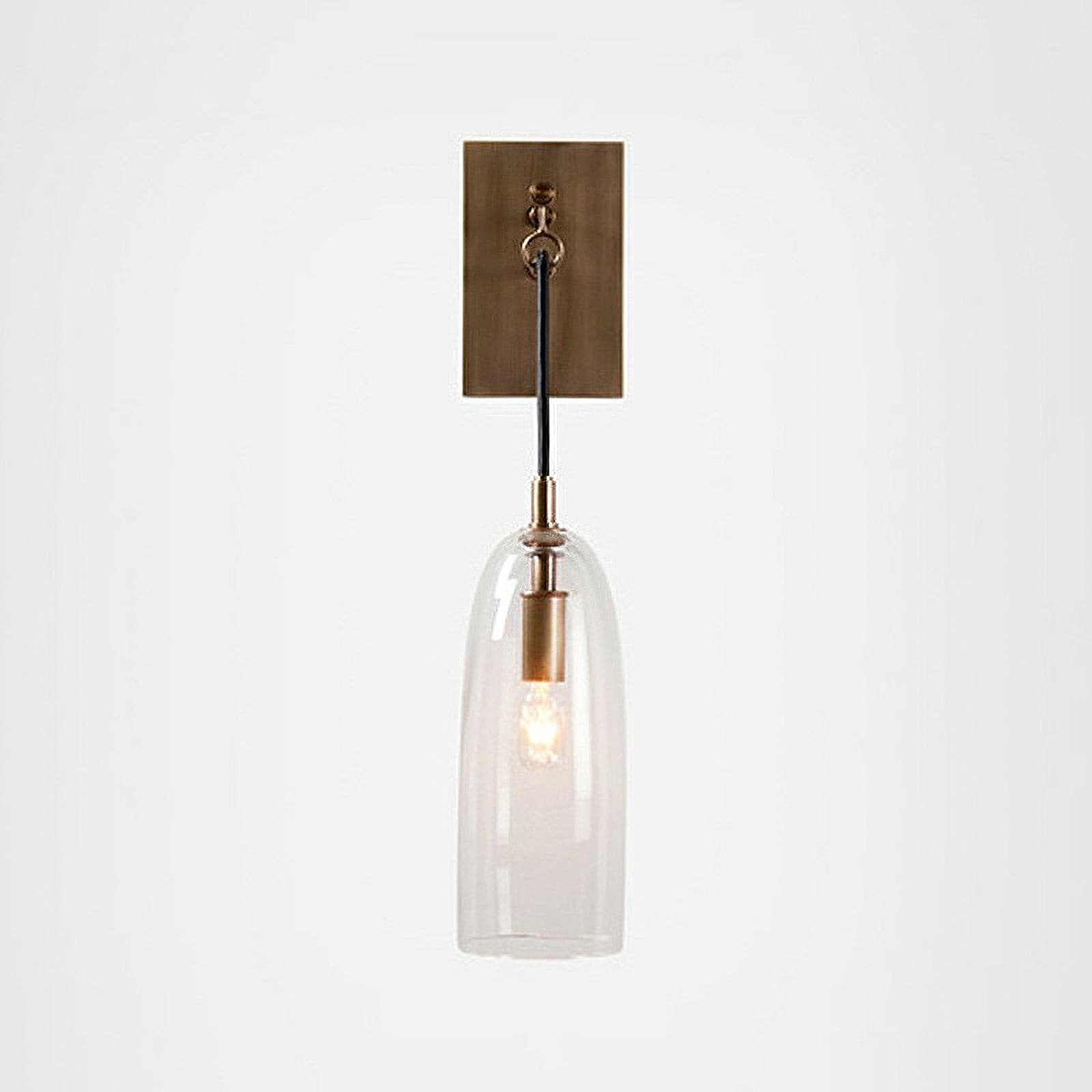 Wall Light Brass Glass for Nordic Interiors | Larexa