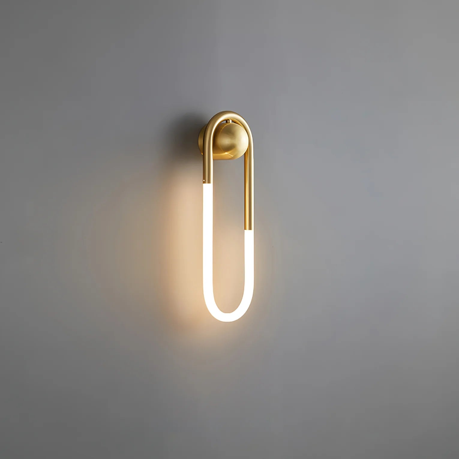 Wall Light Brass Loop in Modern Design | Rudilo