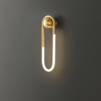 Wall Light Brass Loop in Modern Design | Rudilo