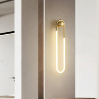 Wall Light Brass Loop in Modern Design | Rudilo