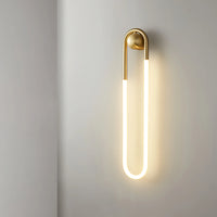 Wall Light Brass Loop in Modern Design | Rudilo