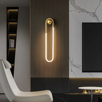 Wall Light Brass Loop in Modern Design | Rudilo