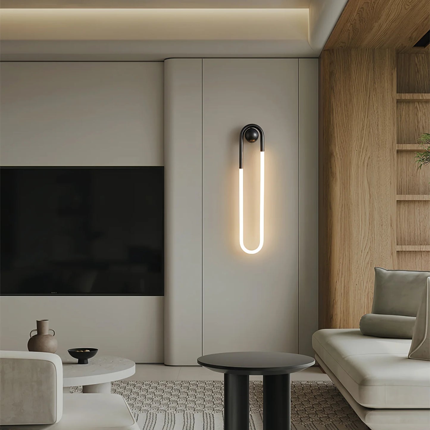 Wall Light Brass Loop in Modern Design | Rudilo