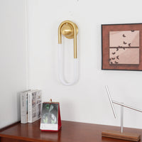 Wall Light Brass Loop in Modern Design | Rudilo