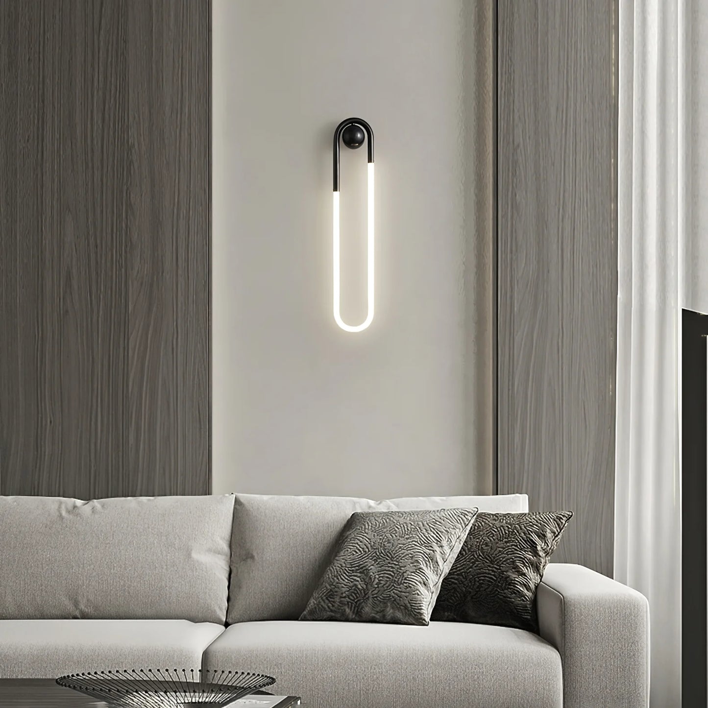 Wall Light Brass Loop in Modern Design | Rudilo