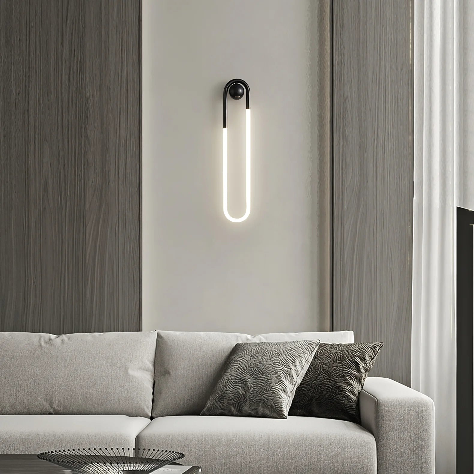 Wall Light Brass Loop in Modern Design | Rudilo