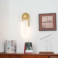 Wall Light Brass Loop in Modern Design | Rudilo