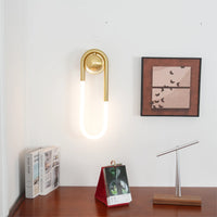 Wall Light Brass Loop in Modern Design | Rudilo