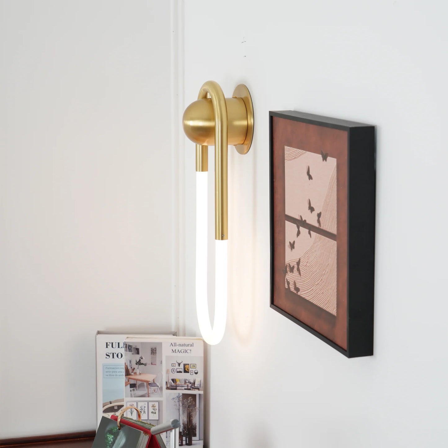 Wall Light Brass Loop in Modern Design | Rudilo