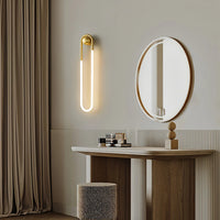 Wall Light Brass Loop in Modern Design | Rudilo