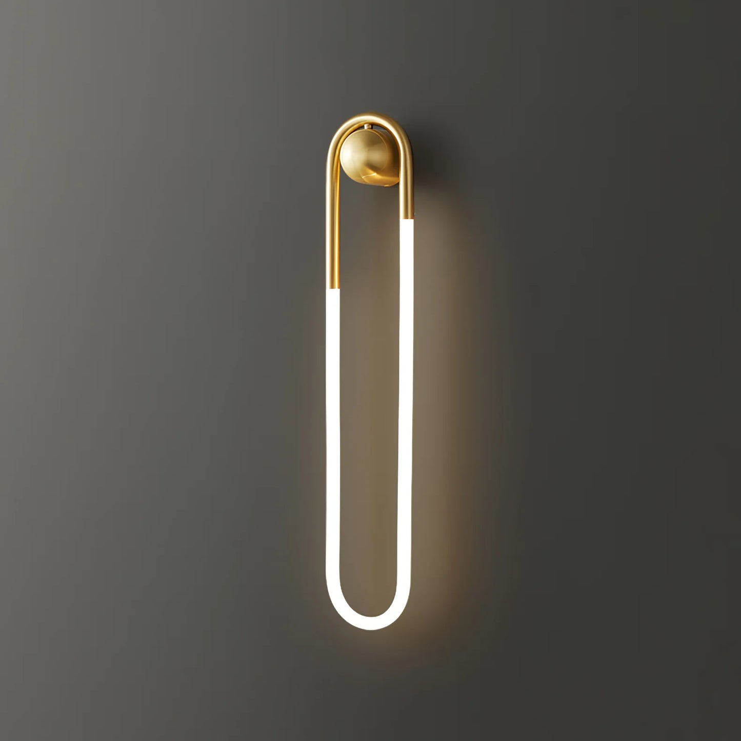 Wall Light Brass Loop in Modern Design | Rudilo