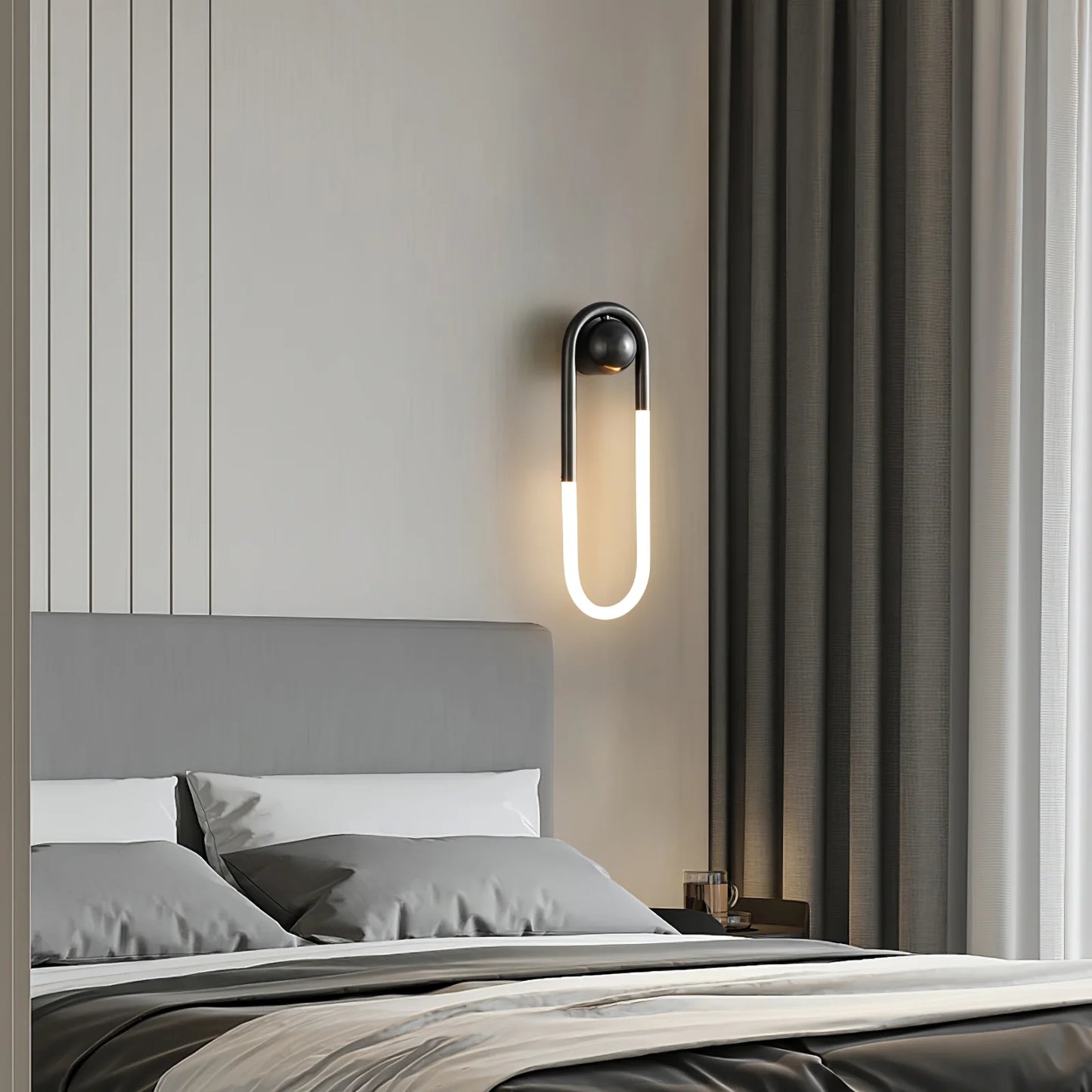 Wall Light Brass Loop in Modern Design | Rudilo