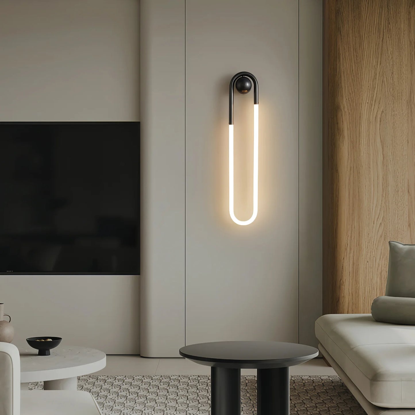 Wall Light Brass Loop in Modern Design | Rudilo