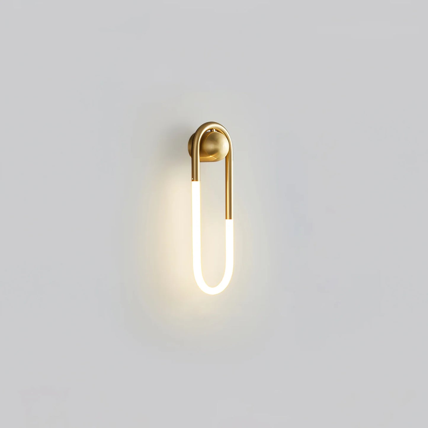Wall Light Brass Loop in Modern Design | Rudilo
