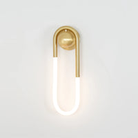 Wall Light Brass Loop in Modern Design | Rudilo
