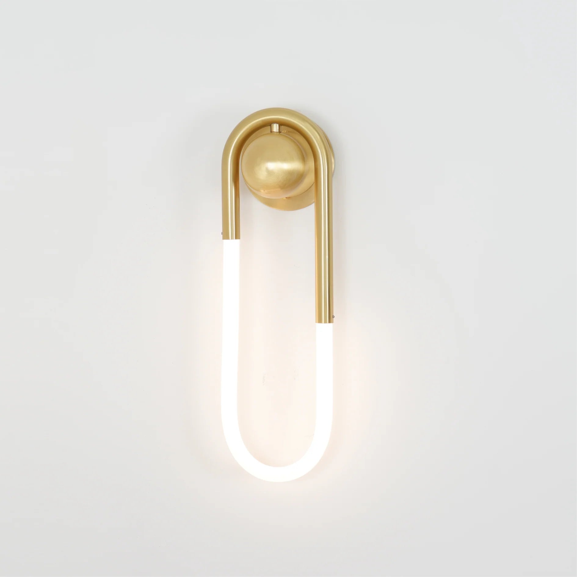Wall Light Brass Loop in Modern Design | Rudilo