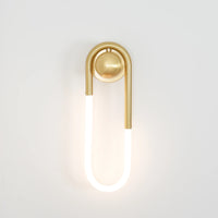Wall Light Brass Loop in Modern Design | Rudilo