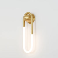 Wall Light Brass Loop in Modern Design | Rudilo