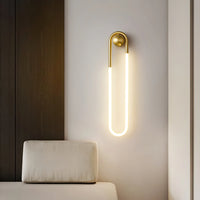 Wall Light Brass Loop in Modern Design | Rudilo