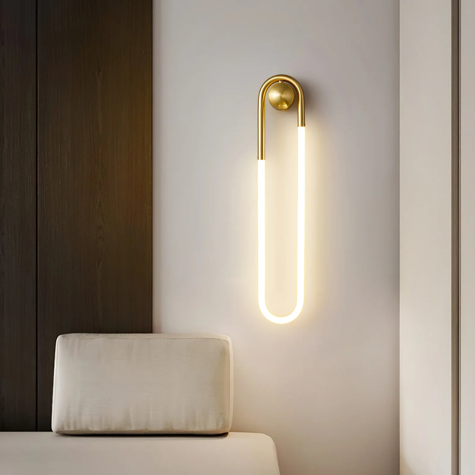 Wall Light Brass Loop in Modern Design | Rudilo
