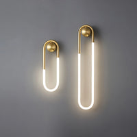 Wall Light Brass Loop in Modern Design | Rudilo