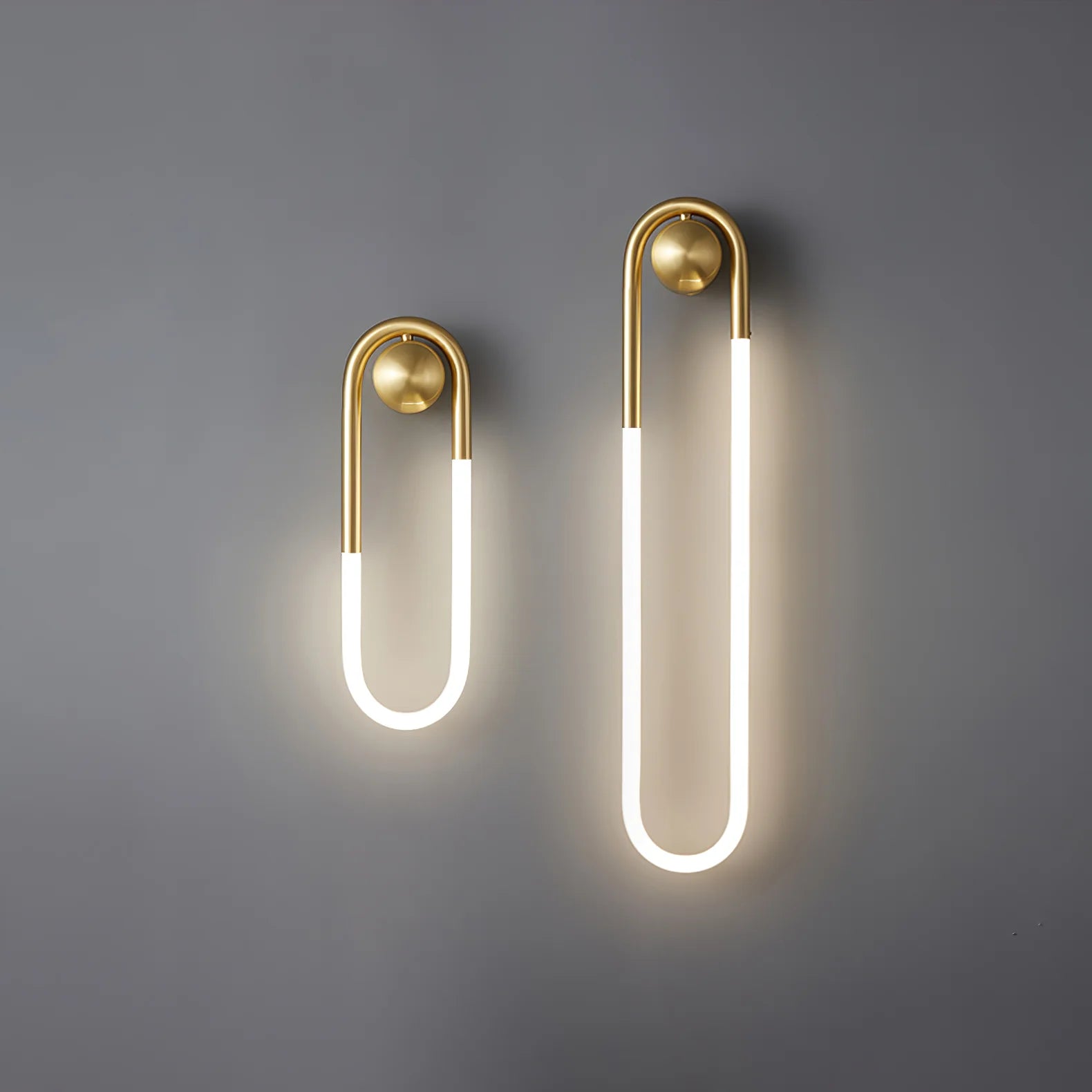 Wall Light Brass Loop in Modern Design | Rudilo