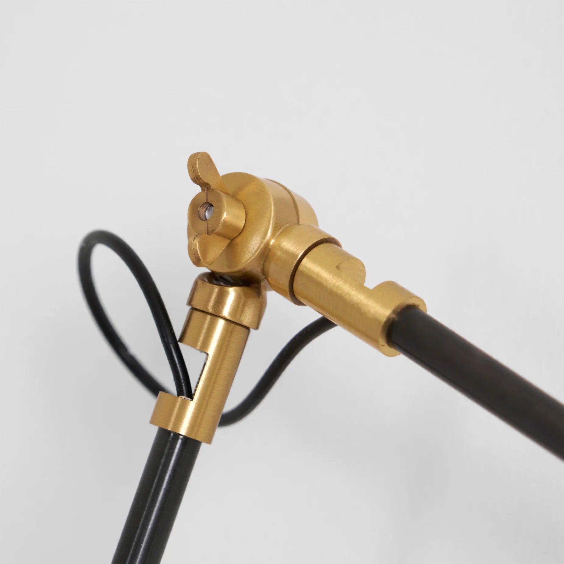 Wall Light Brass Wood Swing Arm Modern Interior | Kanvero