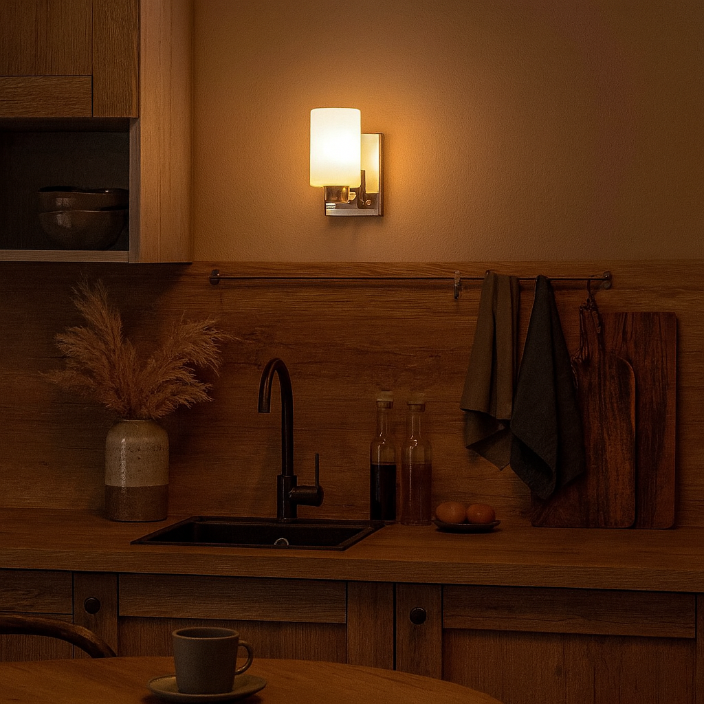 Wall Light Chrome LED for Modern Interior | Axelan