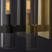 Wall Light Clear Glass Cylinder Traditional Design | Bravon
