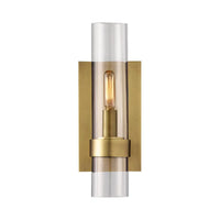 Wall Light Clear Glass Cylinder Traditional Design | Bravon