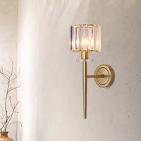 Wall Light Crystal Shade Gold Finish Modern Interior | Calyron