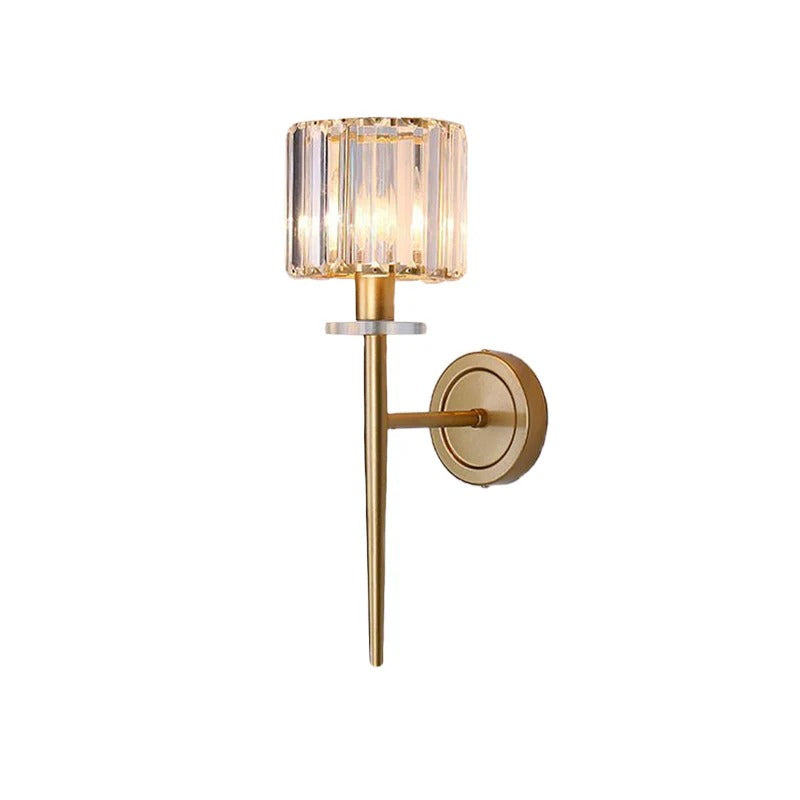 Wall Light Crystal Shade Gold Finish Modern Interior | Calyron