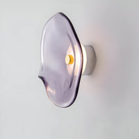 Wall Light Curved Glass in Nordic Japandi Style | Lysaro