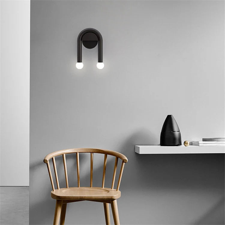 Wall Light Double LED Metal Arc for Contemporary Interiors | Arclume