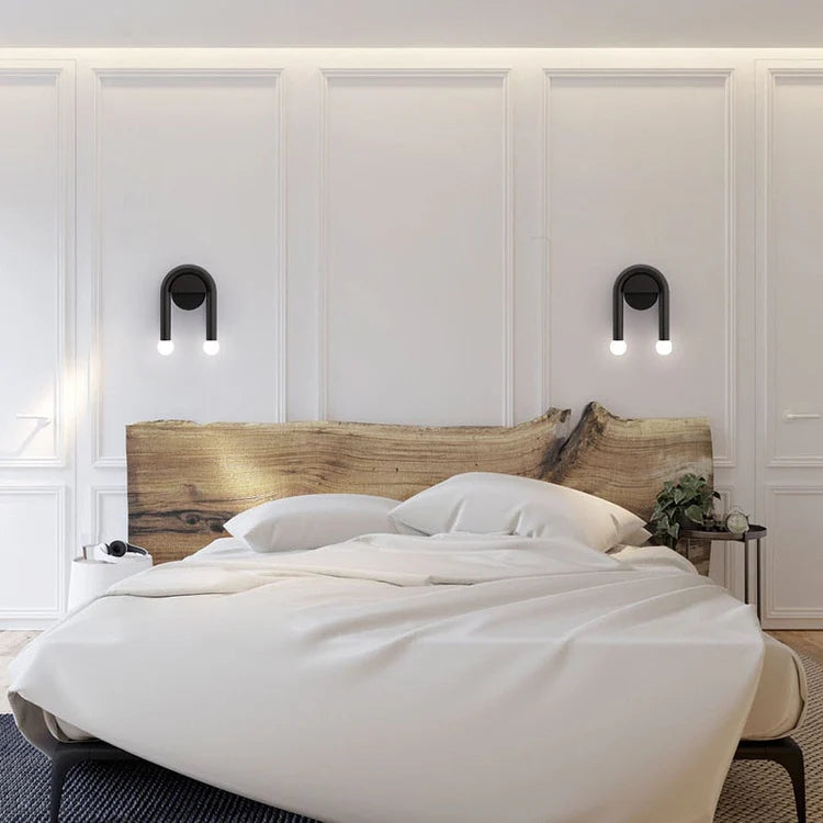 Wall Light Double LED Metal Arc for Contemporary Interiors | Arclume