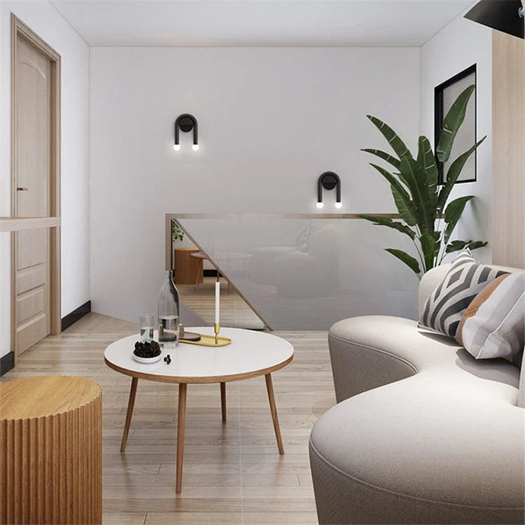 Wall Light Double LED Metal Arc for Contemporary Interiors | Arclume