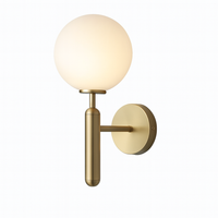 Wall Light Frosted Globe in Modern Minimalist Style | Lumevo