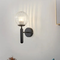 Wall Light Frosted Globe in Modern Minimalist Style | Lumevo