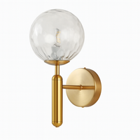 Wall Light Frosted Globe in Modern Minimalist Style | Lumevo