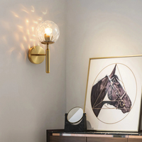 Wall Light Frosted Globe in Modern Minimalist Style | Lumevo