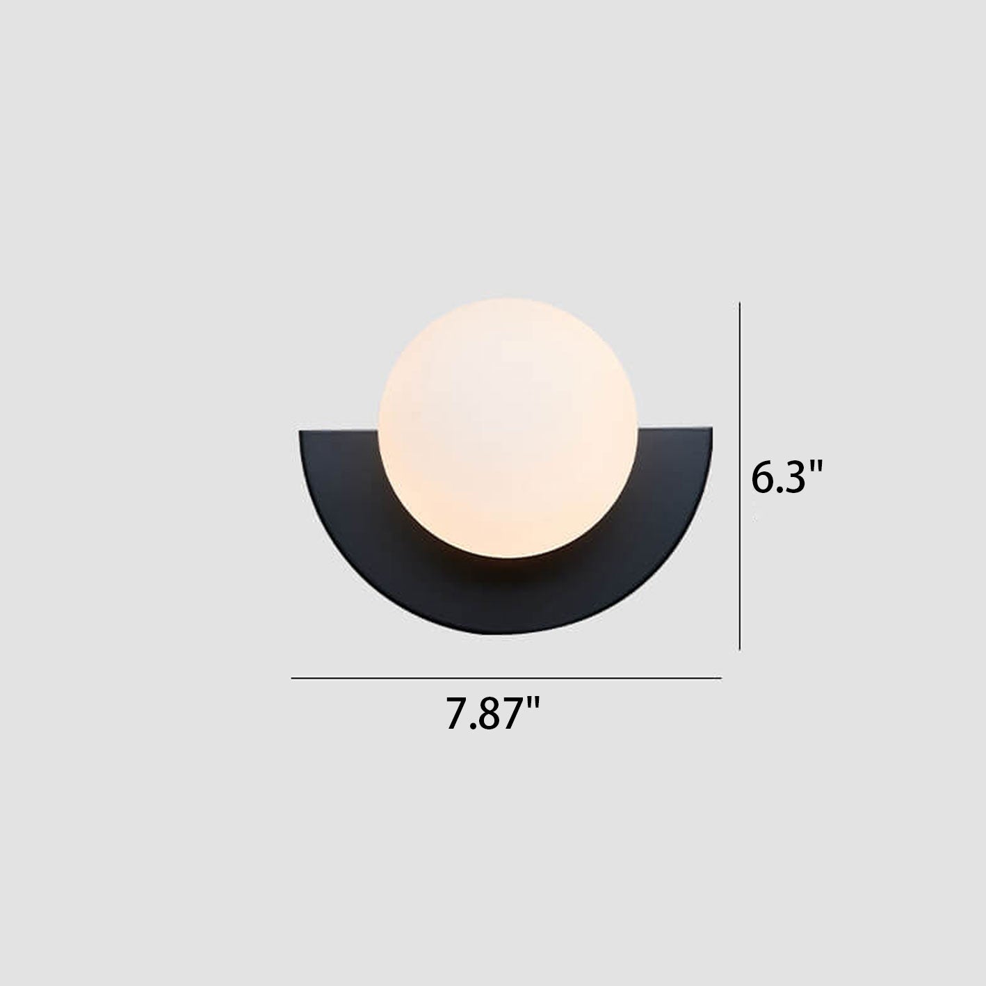 Wall Light Glass Globe Modern Wall Design | Valerno