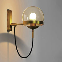 Wall Light Glass Globe Nordic Vintage Style | Soriva