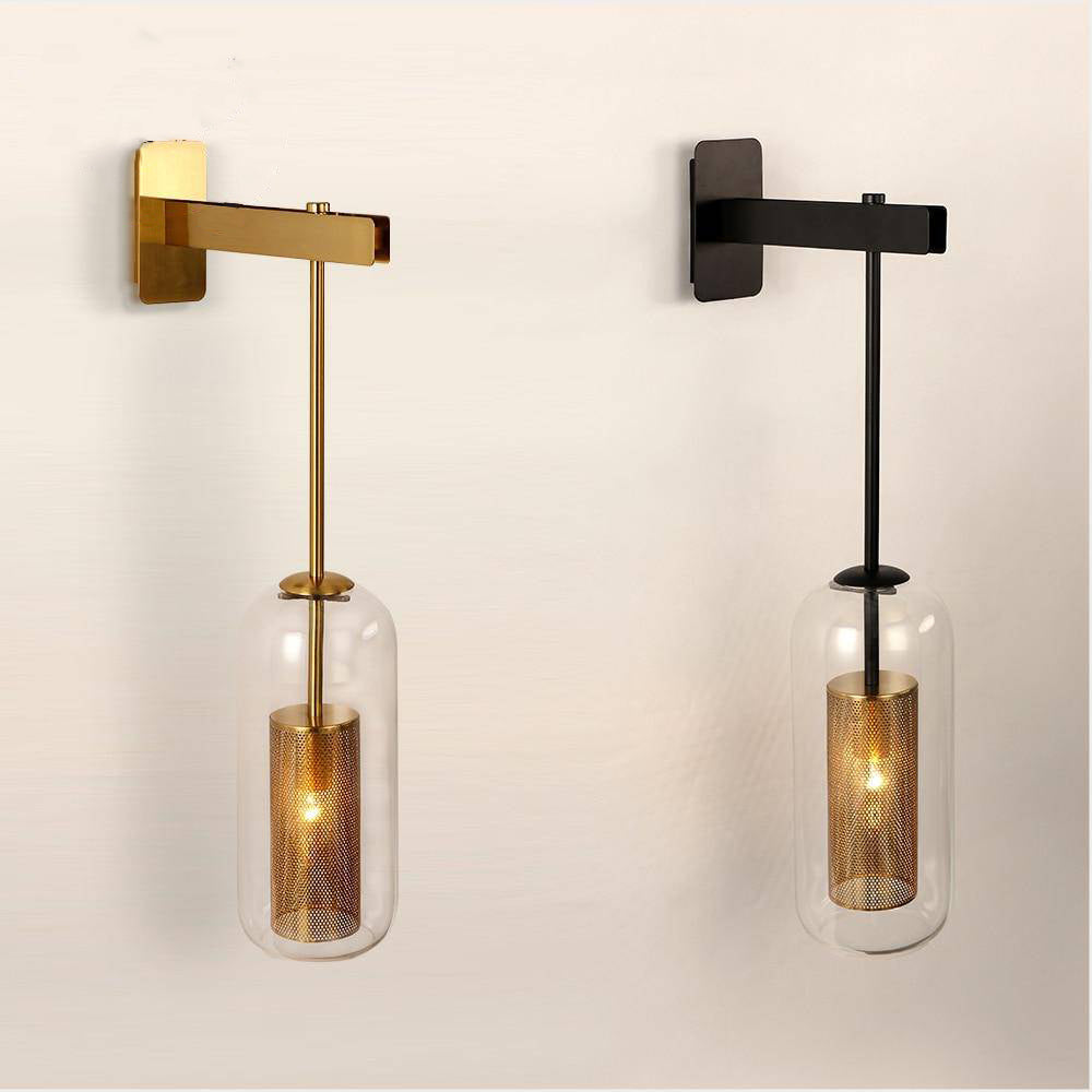 Wall Light Glass Metal Nordic Industrial | Norvexa