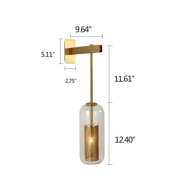 Wall Light Glass Metal Nordic Industrial | Norvexa