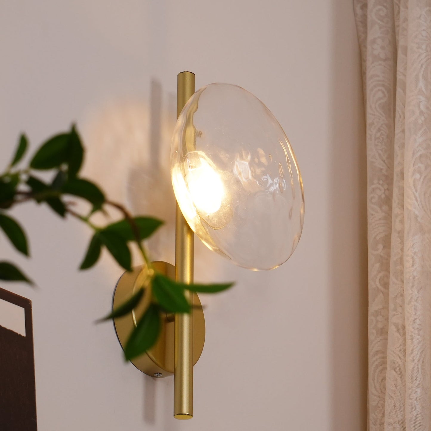 Wall Light Glass Round Nordic Design | Cetora