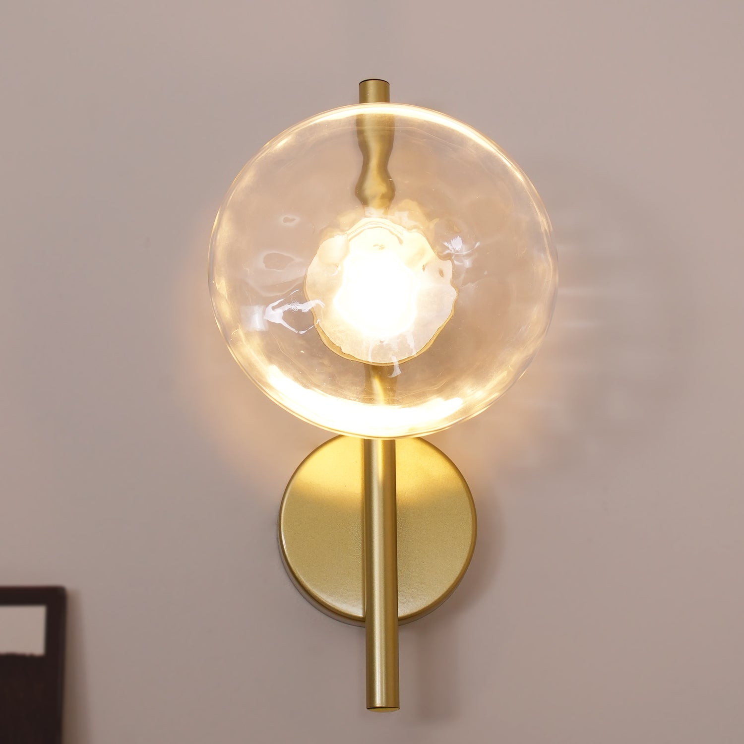 Wall Light Glass Round Nordic Design | Cetora