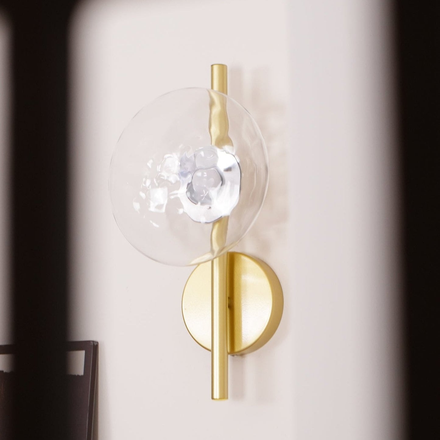 Wall Light Glass Round Nordic Design | Cetora